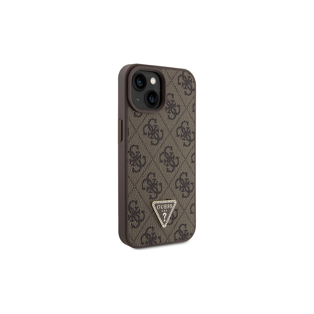 Hurtownia GSM - Etui Guess GUHCP15SP4TDSCPW Apple iPhone 15 hardcase Crossbody 4G Metal Logo brązowy/brown - GUE2920 - {ean13} - Hurt