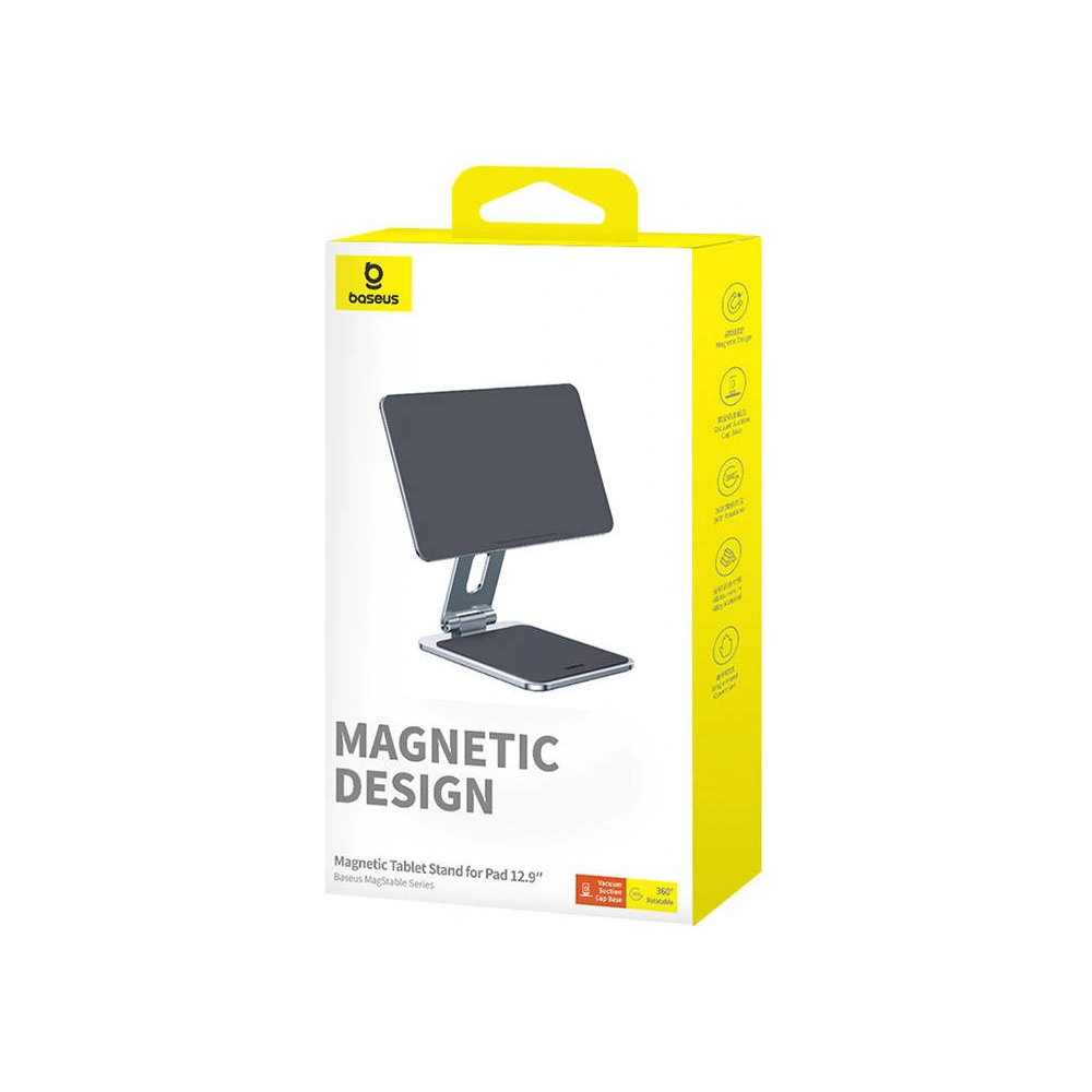 Hurtownia GSM - Magnetický stojan na tablet Baseus MagStable Apple iPad Pro 12.9 2020/2021/2022 (4., 5. a 6. generace) (šedý) - BSU4593 - {ean13} - Hurt