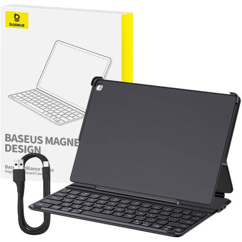 Baseus Distributor - 6932172635510 - BSU4595 - Baseus Brilliance Apple iPad 10.2 2019/2020/2021 (7th, 8th and 9th gen) magnetic keyboard case (black) - B2B homescreen