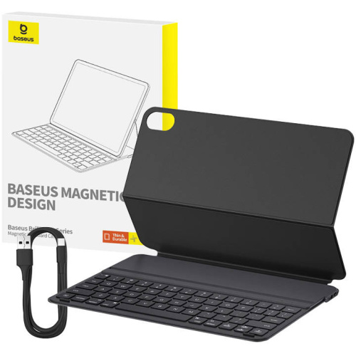 Baseus Distributor - 6932172635473 - BSU4596 - Baseus Brilliance Apple iPad 10.9 2022 (10th gen) magnetic keyboard case (black) - B2B homescreen