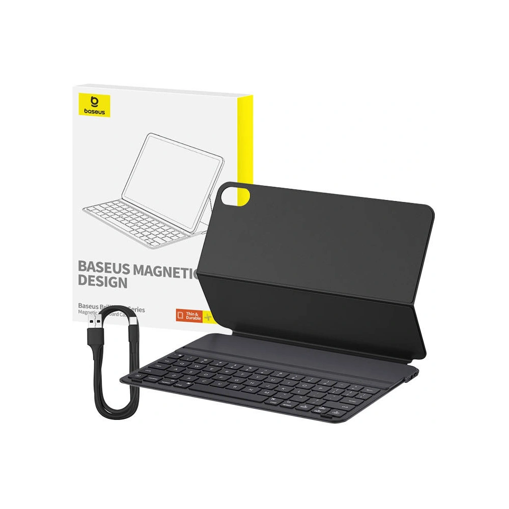 Hurtownia GSM - Mágneses tok billentyűzettel Baseus Brilliance Apple iPad 10.9 2022 (10. generáció) (fekete) - BSU4596 - {ean13} - Hurt
