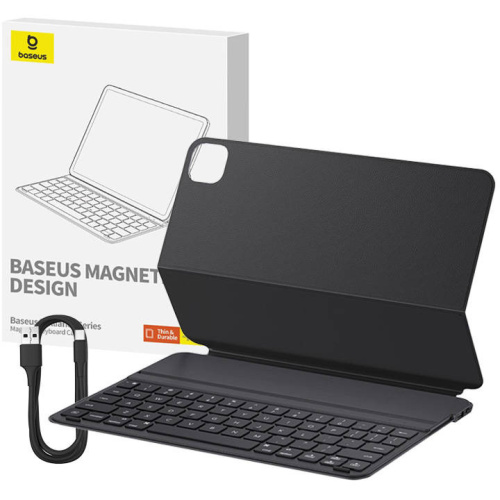 Baseus Distributor - 6932172635480 - BSU4597 - Baseus Brilliance Apple iPad Air 10.9 2020/2022 (4th, 5th gen) magnetic keyboard case (black) - B2B homescreen