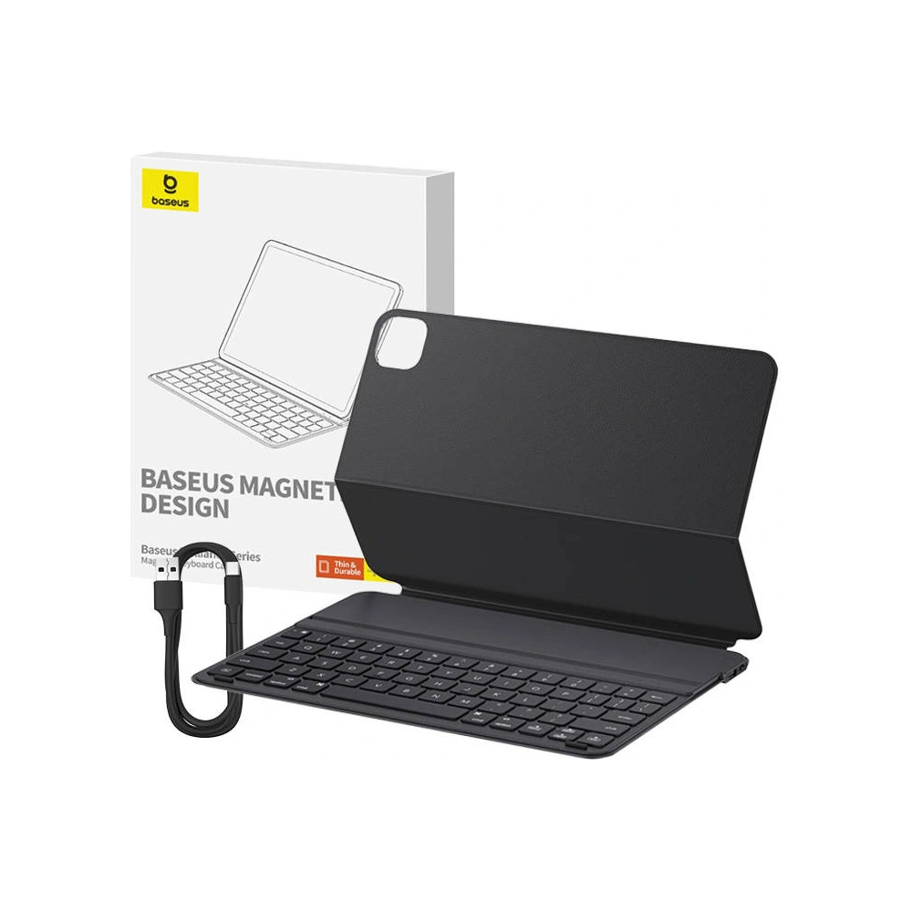 Hurtownia GSM - Magnetische Hülle mit Tastatur Baseus Brilliance Apple iPad Air 10.9 2020/2022 (4. und 5. Generation) / iPad Air 11 2024 (6. Generation) (schwarz) - BSU4597 - {ean13} - Hurt
