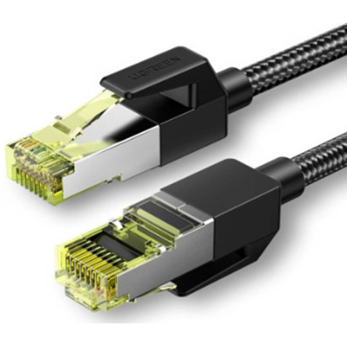 Ugreen Distributor - 6957303806058 - UGR1698 - UGREEN NW150 Ethernet RJ45, Cat.7,F/FTP, braided 5m network cable (black) - B2B homescreen