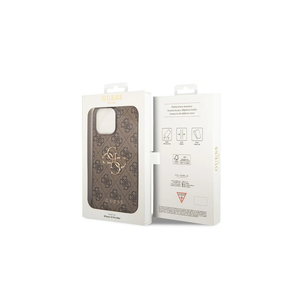 Wholesale Guess GUHCP15X4GMGBR Apple iPhone 15 Pro Max hardcase 4G Big Metal Logo brown - GUE2925 - {ean13} - Hurt
