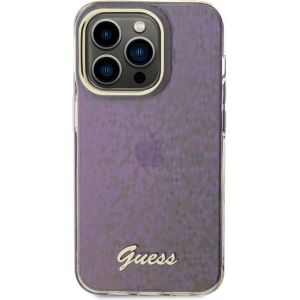 Wholesale Guess GUHCP15XHDECMP Apple iPhone 15 Pro Max hardcase IML Faceted Mirror Disco Iridescent pink - GUE2926 - {ean13} - Hurt