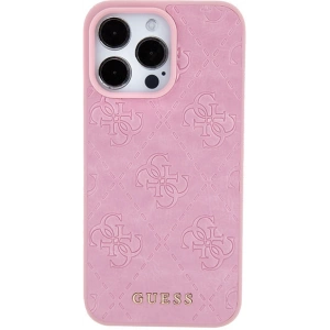 Hurtownia GSM - Etui Guess GUHCP15XP4EPMP Apple iPhone 15 Pro Max hardcase Leather 4G Stamped różowy/pink - GUE2927 - {ean13} - Hurt