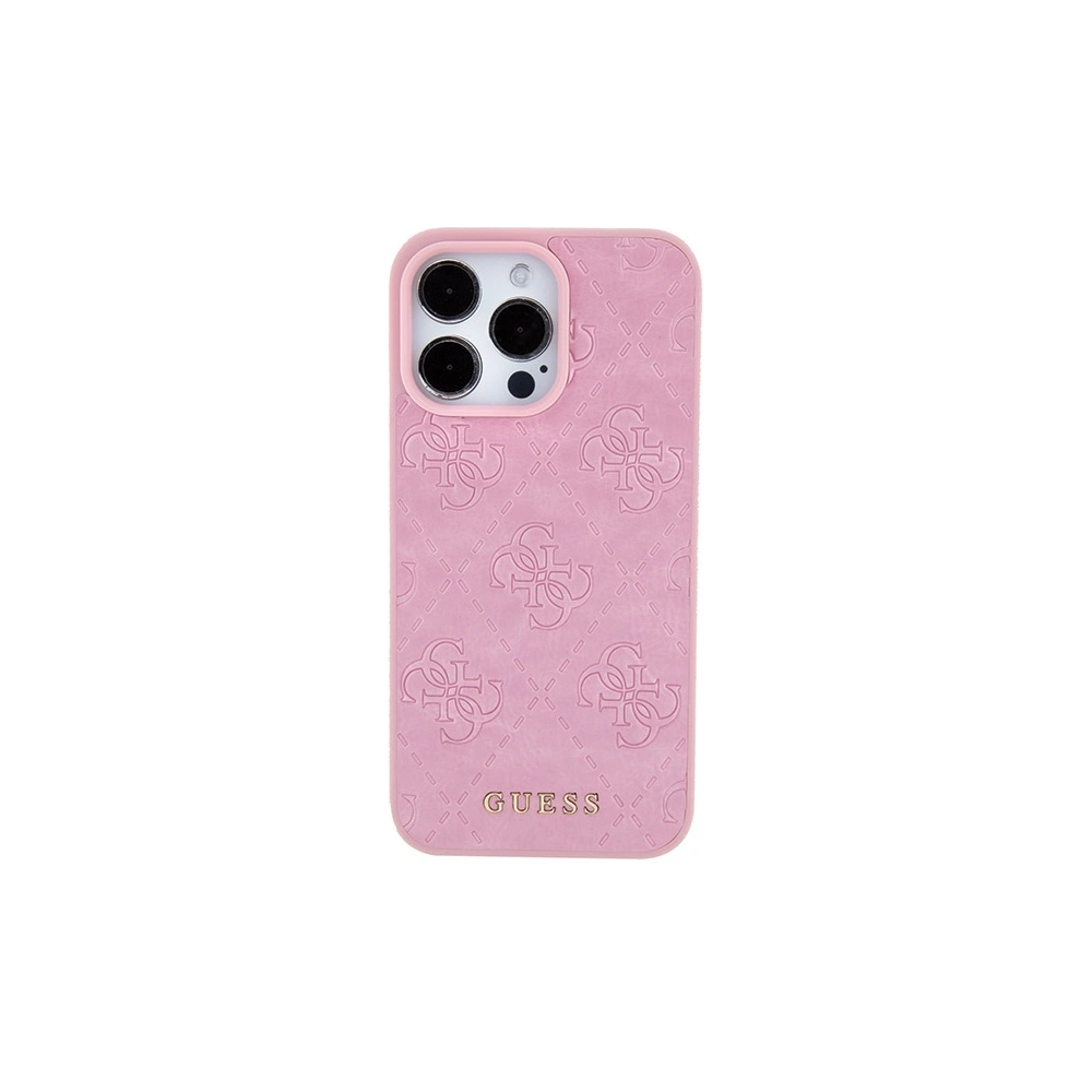Hurtownia GSM - Etui Guess GUHCP15XP4EPMP Apple iPhone 15 Pro Max hardcase Leather 4G Stamped różowy/pink - GUE2927 - {ean13} - Hurt