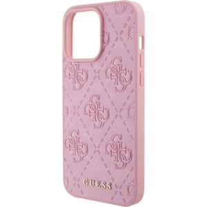 Hurtownia GSM - Etui Guess GUHCP15XP4EPMP Apple iPhone 15 Pro Max hardcase Leather 4G Stamped růžový/pink - GUE2927 - {ean13} - Hurt