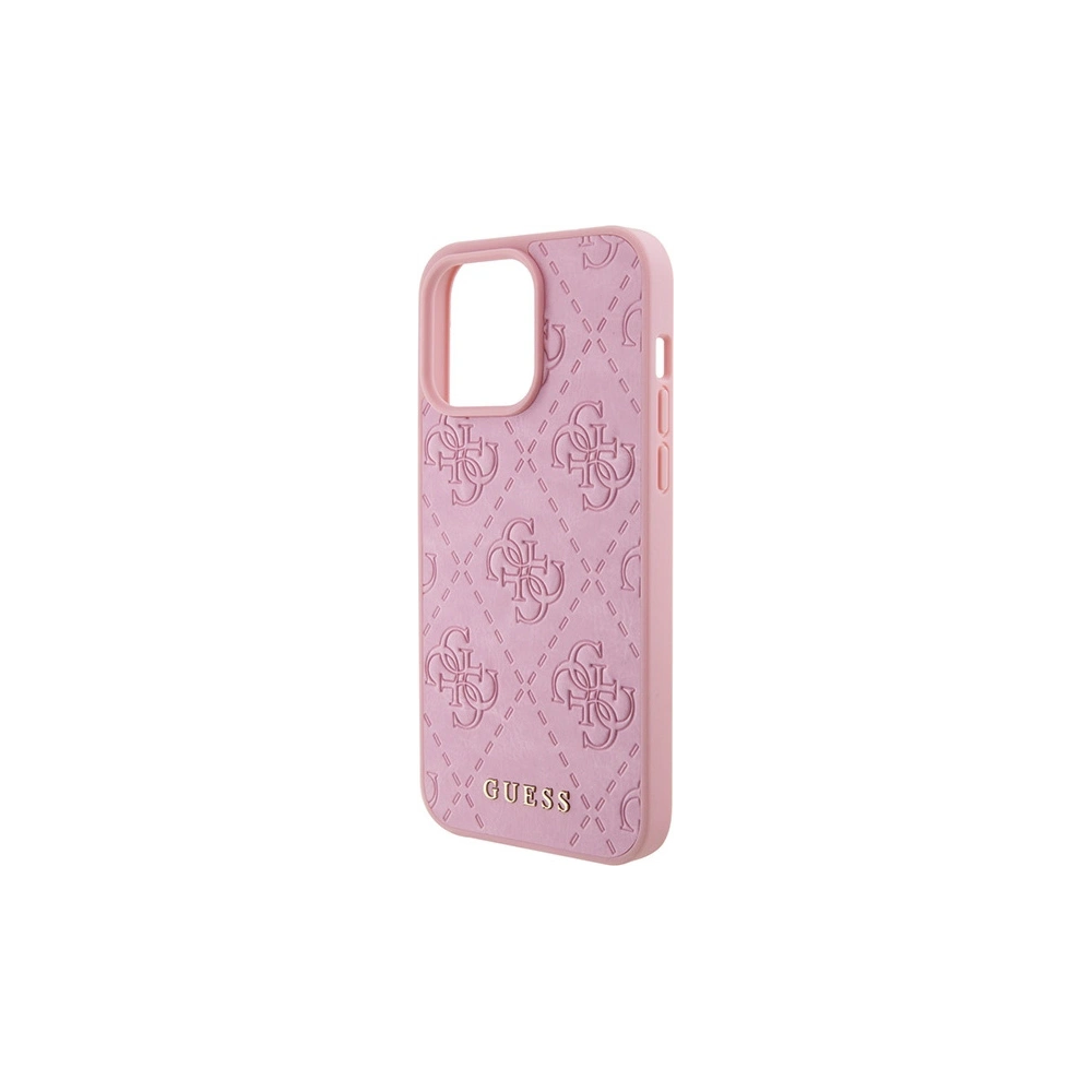 Hurtownia GSM - Etui Guess GUHCP15XP4EPMP Apple iPhone 15 Pro Max hardcase Leather 4G Stamped różowy/pink - GUE2927 - {ean13} - Hurt