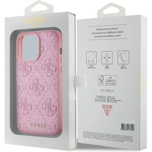 Hurtownia GSM - Etui Guess GUHCP15XP4EPMP Apple iPhone 15 Pro Max hardcase Leather 4G Stamped różowy/pink - GUE2927 - {ean13} - Hurt