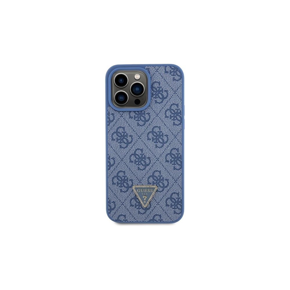 Hurtownia GSM - Etui Guess GUHCP15XP4TDPB Apple iPhone 15 Pro Max hardcase Leather 4G Triangle Strass niebieski/blue - GUE2928 - {ean13} - Hurt