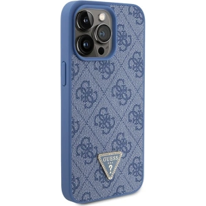 Hurtownia GSM - Etui Guess GUHCP15XP4TDPB Apple iPhone 15 Pro Max hardcase din piele 4G Triangle Strass albastru/blue - GUE2928 - {ean13} - Hurt