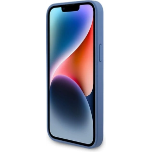 Hurtownia GSM - Etui Guess GUHCP15XP4TDPB Apple iPhone 15 Pro Max hardcase din piele 4G Triangle Strass albastru/blue - GUE2928 - {ean13} - Hurt