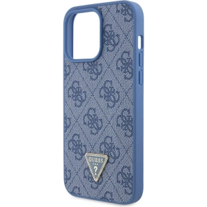 Hurtownia GSM - Etui Guess GUHCP15XP4TDPB Apple iPhone 15 Pro Max hardcase din piele 4G Triangle Strass albastru/blue - GUE2928 - {ean13} - Hurt