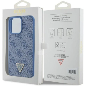 Hurtownia GSM - Etui Guess GUHCP15XP4TDPB Apple iPhone 15 Pro Max hardcase din piele 4G Triangle Strass albastru/blue - GUE2928 - {ean13} - Hurt