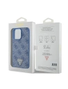 Hurtownia GSM - Etui Guess GUHCP15XP4TDPB Apple iPhone 15 Pro Max hardcase Leather 4G Triangle Strass niebieski/blue - GUE2928 - {ean13} - Hurt