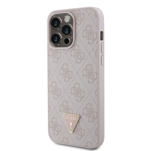Hurtownia GSM - Etui Guess GUHCP15XP4TDPP Apple iPhone 15 Pro Max hardcase Leather 4G Diamond Triangle różowy/pink - GUE2929 - {ean13} - Hurt