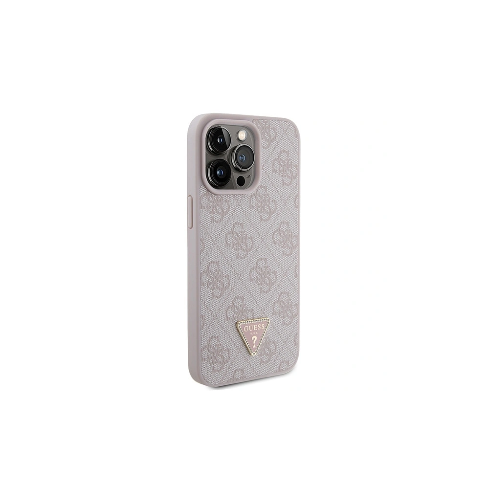 Hurtownia GSM - Etui Guess GUHCP15XP4TDPP Apple iPhone 15 Pro Max kemény tok Bőr 4G Gyémánt Háromszög rózsaszín/pink - GUE2929 - {ean13} - Hurt
