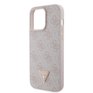 Wholesale Guess GUHCP15XP4TDPP Apple iPhone 15 Pro Max hardcase Leather 4G Diamond Triangle pink - GUE2929 - {ean13} - Hurt