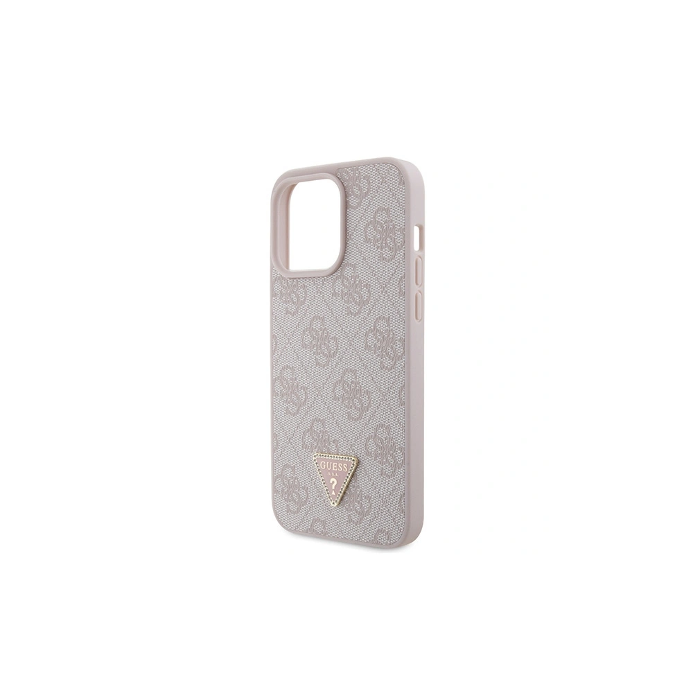 Hurtownia GSM - Etui Guess GUHCP15XP4TDPP Apple iPhone 15 Pro Max kemény tok Bőr 4G Gyémánt Háromszög rózsaszín/pink - GUE2929 - {ean13} - Hurt