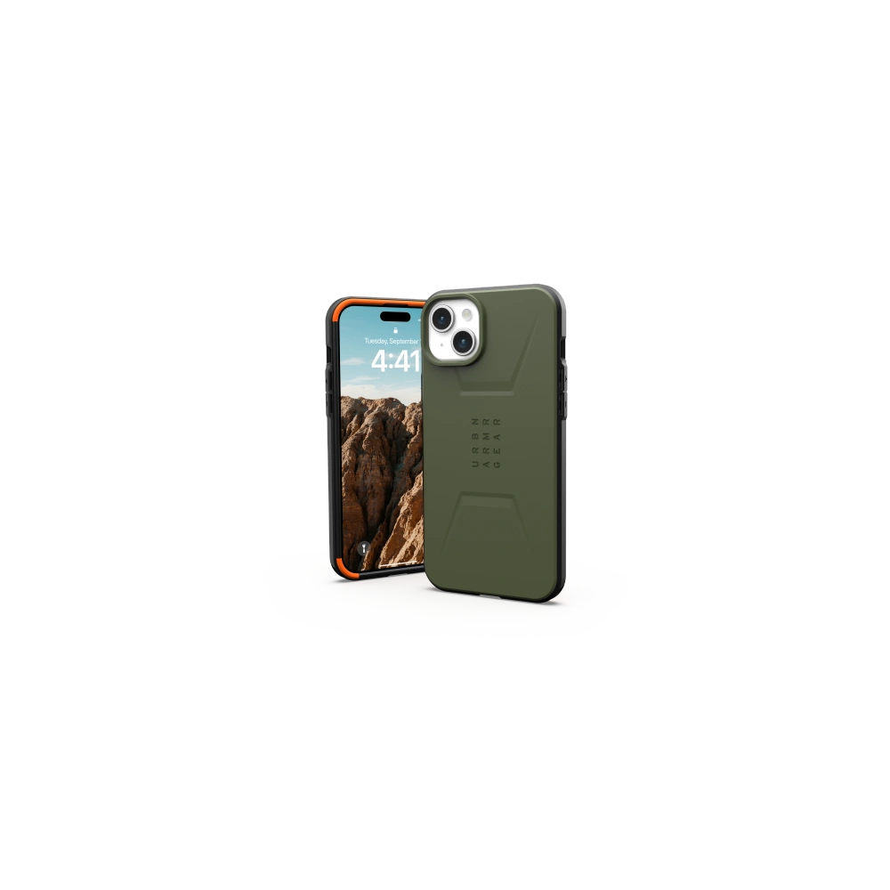 Hurtownia GSM - Etui UAG Urban Armor Gear Civilian MagSafe Apple iPhone 15 Plus / 14 Plus (olivová) - UAG1281 - {ean13} - Hurt