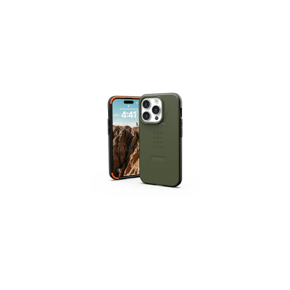Hurtownia GSM - Etui UAG Urban Armor Gear Civilian MagSafe Apple iPhone 15 Pro (olivová) - UAG1282 - {ean13} - Hurt