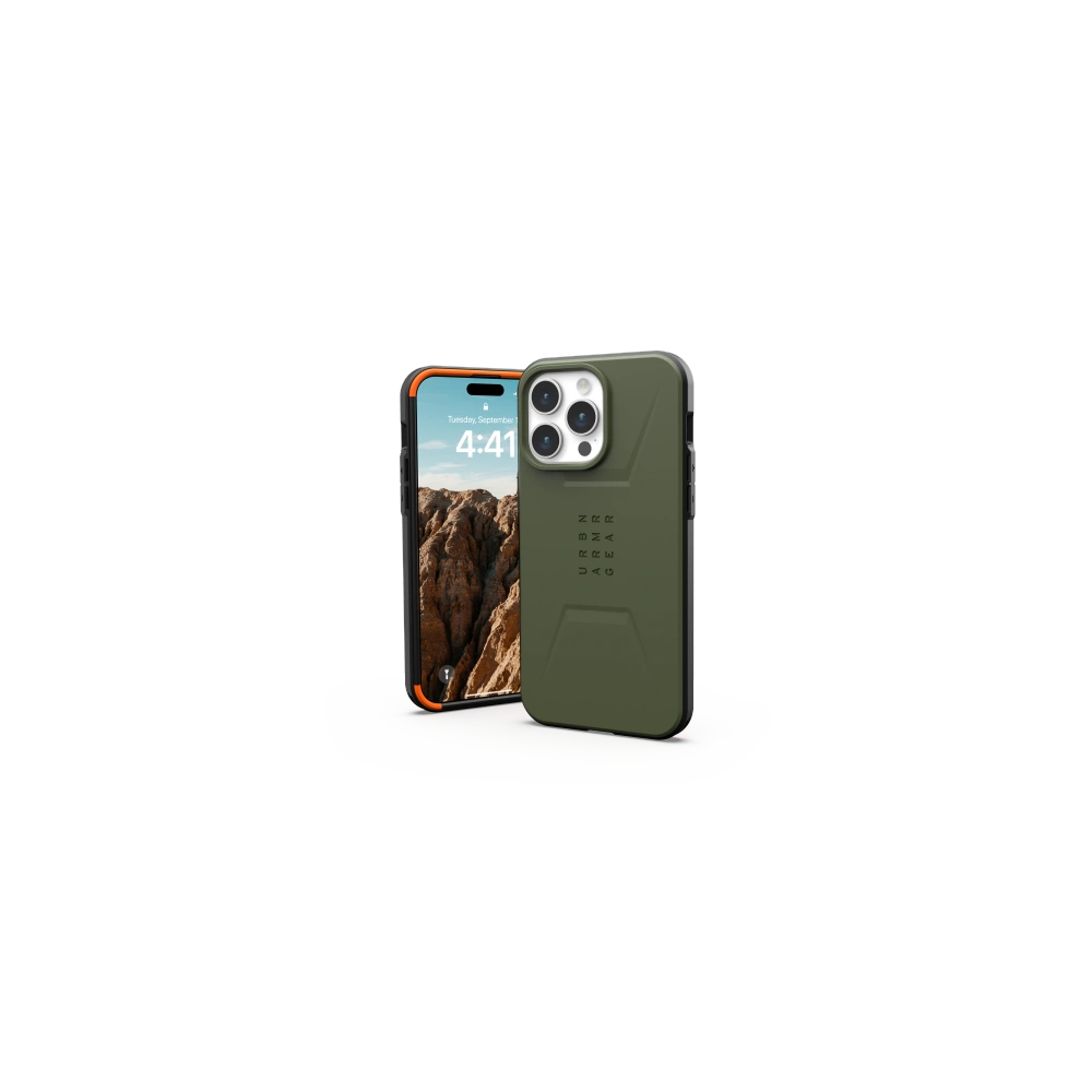 Hurtownia GSM - Etui UAG Urban Armor Gear Civilian MagSafe Apple iPhone 15 Pro Max (oliv) - UAG1283 - {ean13} - Hurt