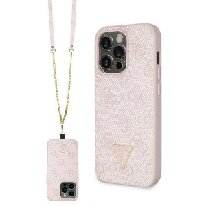 Hurtownia GSM - Etui Guess GUHCP15XP4TDSCPP Apple iPhone 15 Pro Max keménytok Crossbody 4G Fém Logó rózsaszín/pink - GUE2932 - {ean13} - Hurt