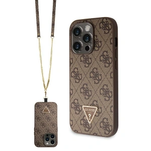 Hurtownia GSM - Etui Guess GUHCP15XP4TDSCPW Apple iPhone 15 Pro Max hardcase Crossbody 4G Metal Logo brązowy/brown - GUE2933 - {ean13} - Hurt