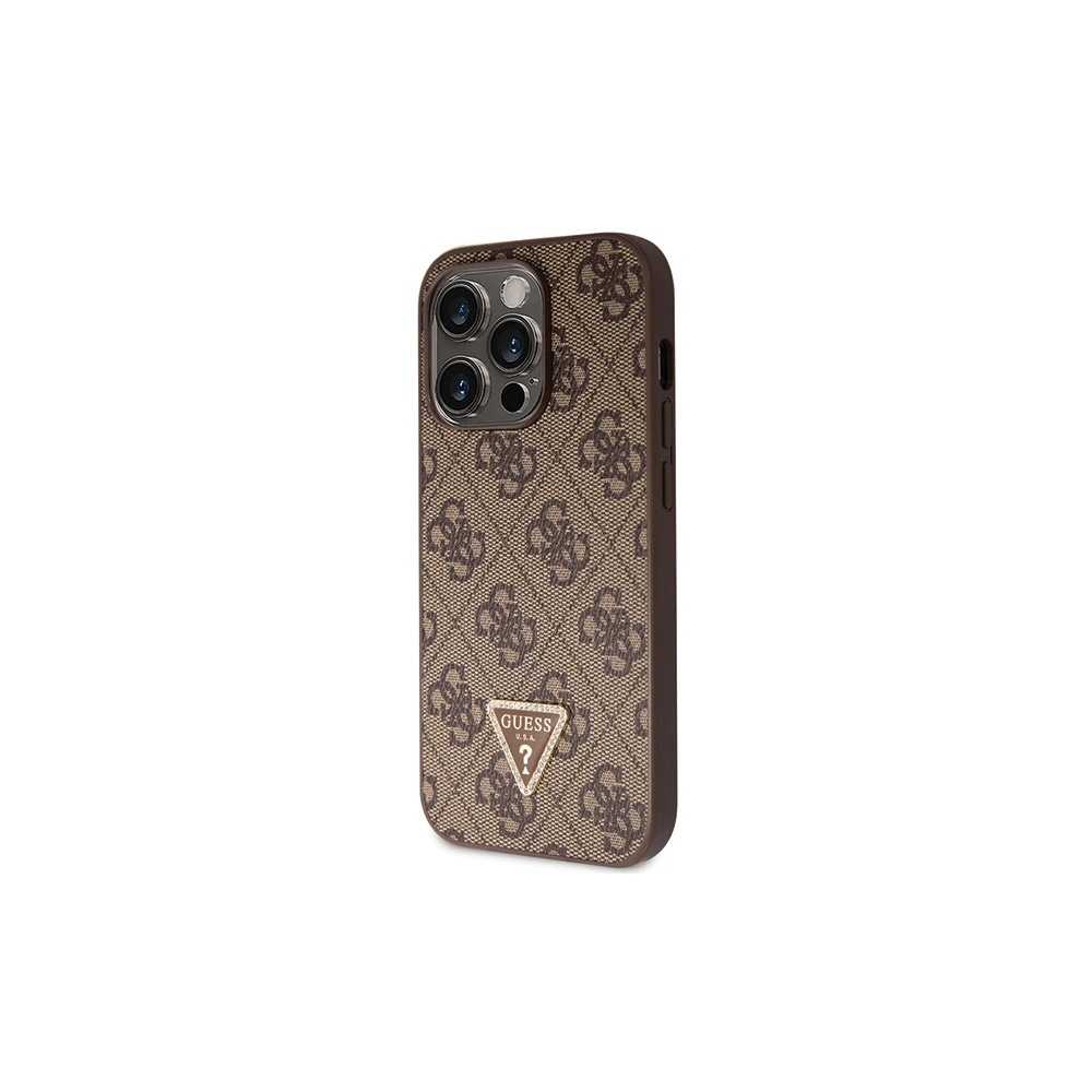 Wholesale Guess GUHCP15XP4TDSCPW Apple iPhone 15 Pro Max hardcase Crossbody 4G Metal Logo brown - GUE2933 - {ean13} - Hurt