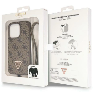 Hurtownia GSM - Etui Guess GUHCP15XP4TDSCPW Apple iPhone 15 Pro Max hardcase Crossbody 4G Metal Logo brązowy/brown - GUE2933 - {ean13} - Hurt