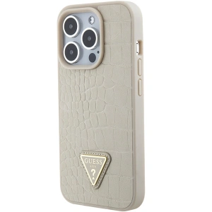 Hurtownia GSM - Etui Guess GUHCP15XPCRTHCD Apple iPhone 15 Pro Max hardcase Croco Triangle Metal Logo auriu/gold - GUE2934 - {ean13} - Hurt