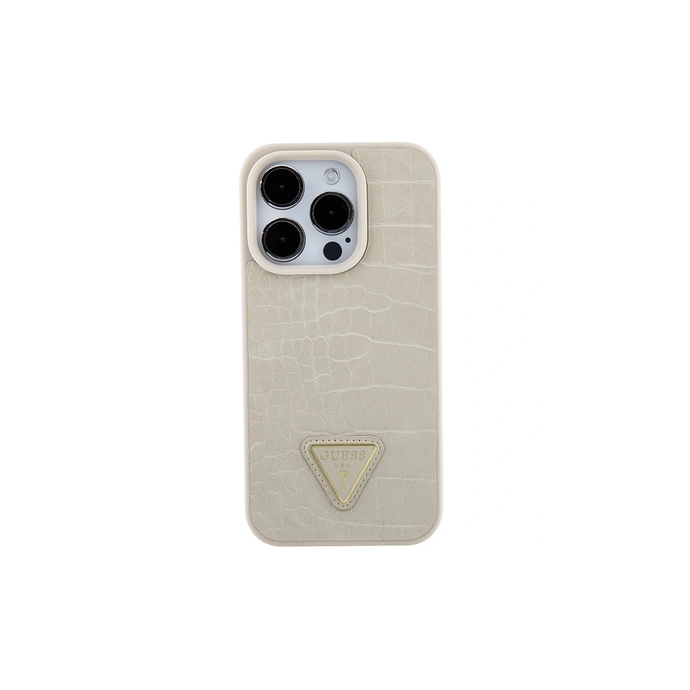 Hurtownia GSM - Etui Guess GUHCP15XPCRTHCD Apple iPhone 15 Pro Max hardcase Croco Triangle Metal Logo auriu/gold - GUE2934 - {ean13} - Hurt