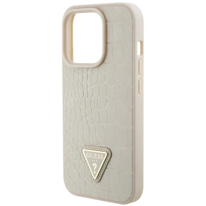 Hurtownia GSM - Etui Guess GUHCP15XPCRTHCD Apple iPhone 15 Pro Max hardcase Croco Triangle Metal Logo auriu/gold - GUE2934 - {ean13} - Hurt