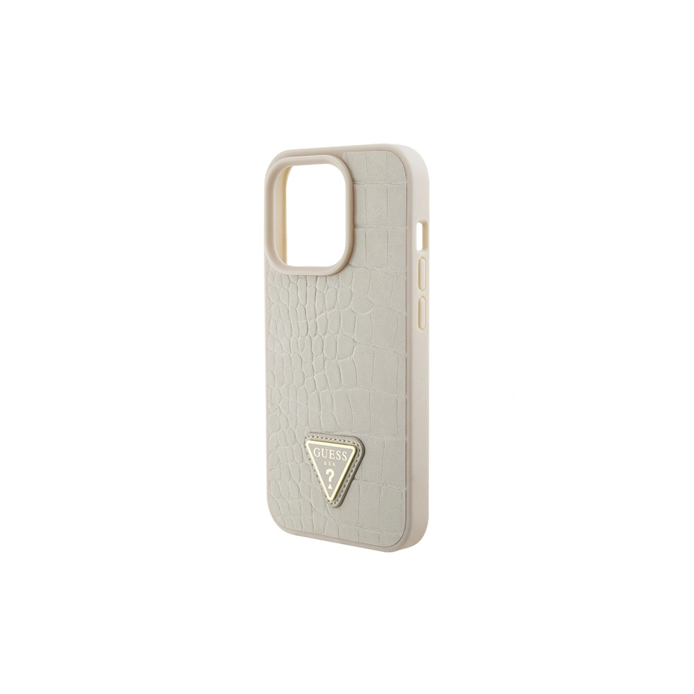 Hurtownia GSM - Etui Guess GUHCP15XPCRTHCD Apple iPhone 15 Pro Max hardcase Croco Triangle Metal Logo auriu/gold - GUE2934 - {ean13} - Hurt