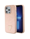 Etui Guess GUHCP15XPCRTHCP Apple iPhone 15 Pro Max hardcase Croco Triangle Metal Logo roz/roz