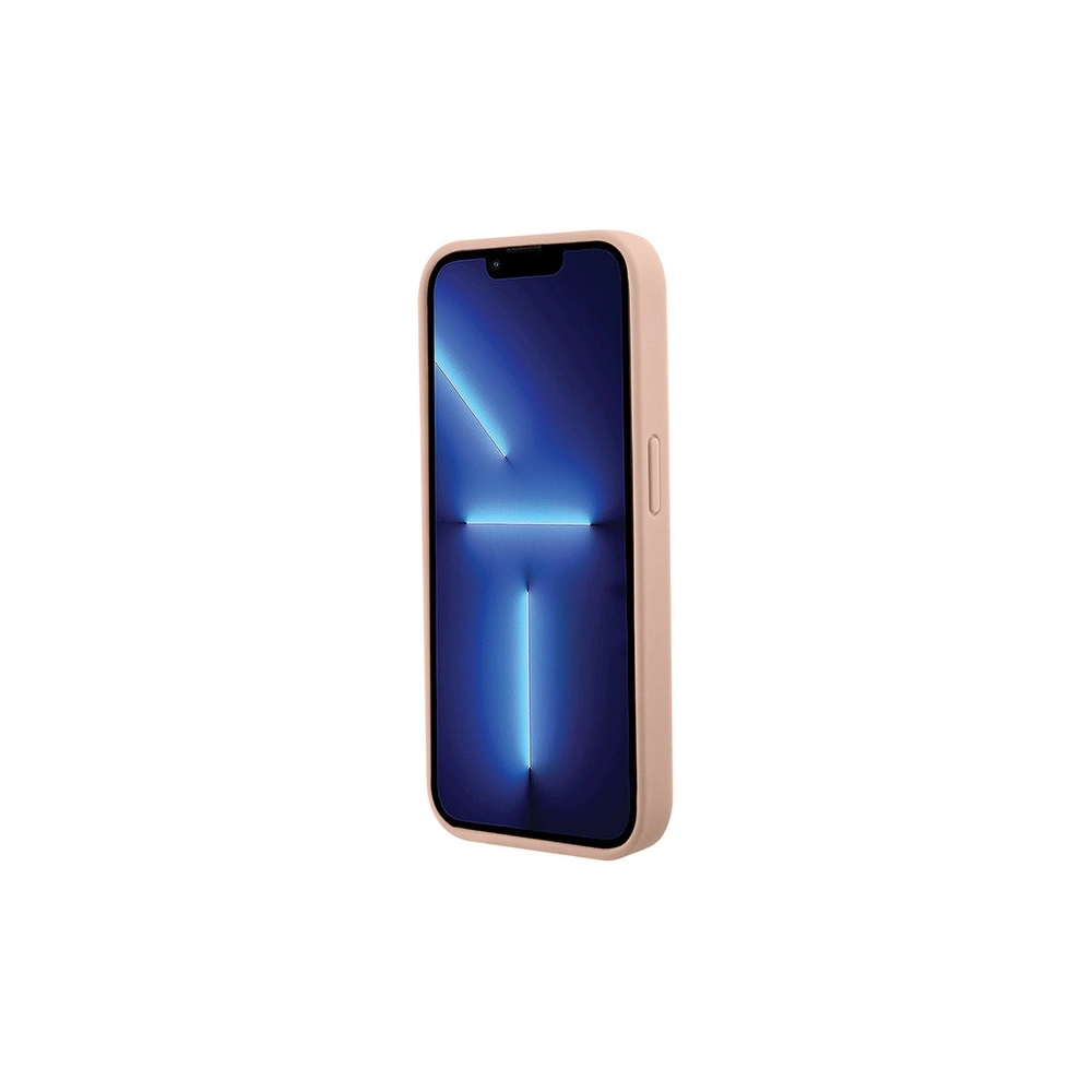 Wholesale Guess GUHCP15XPCRTHCP Apple iPhone 15 Pro Max hardcase Croco Triangle Metal Logo pink - GUE2935 - {ean13} - Hurt