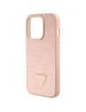 Wholesale Guess GUHCP15XPCRTHCP Apple iPhone 15 Pro Max hardcase Croco Triangle Metal Logo pink - GUE2935 - {ean13} - Hurt