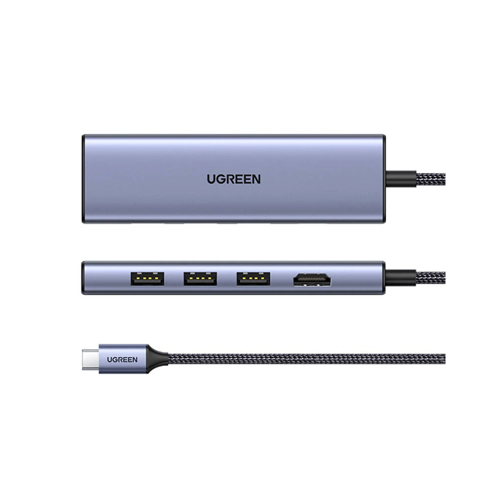 Hurtownia GSM - UGREEN CM511 Adapter HUB USB-C zu HDMI, 3xUSB-A 3.0, SD/TF - UGR1699 - {ean13} - Hurt