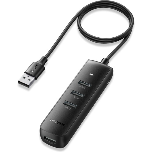 Ugreen Distributor - 6941876226887 - UGR1704 - 4-in-1 adapter UGREEN CM416 USB-A HUB / 4xUSB-A 3.0 1m (black) - B2B homescreen