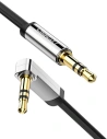 Wholesale UGREEN AV119 flat angled cable mini jack 3.5mm / mini jack 3.5mm AUX 1m (black) - UGR1707 - {ean13} - Hurt