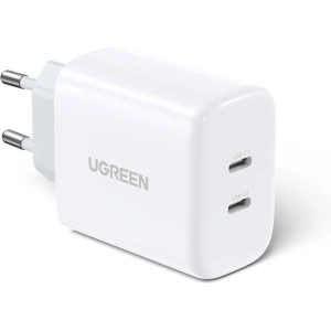 Hurtownia GSM - Síťová nabíječka UGREEN CD243, 2xUSB-C, PD, PPS, QC, 40W (bílá) - UGR1708 - {ean13} - Hurt