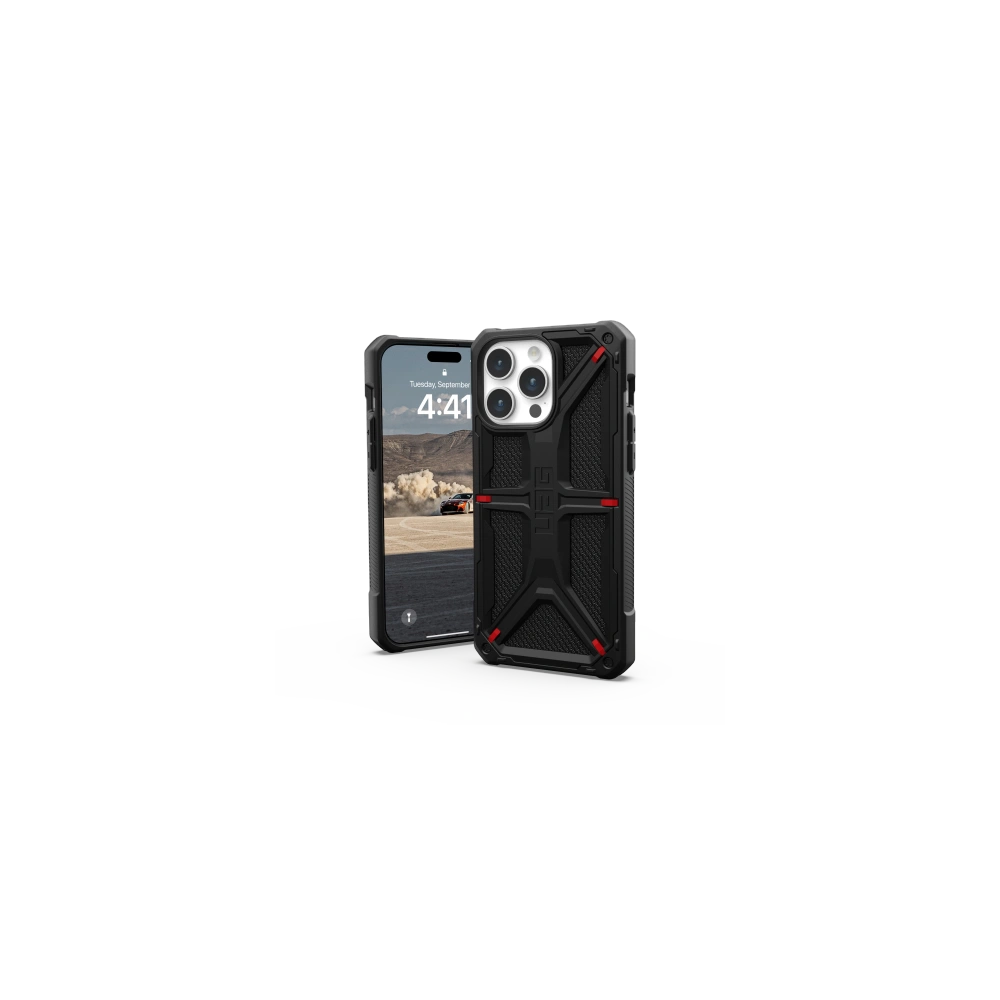 Wholesale UAG Urban Armor Gear Monarch Apple iPhone 15 Pro Max (kevlar black) - UAG1291 - {ean13} - Hurt