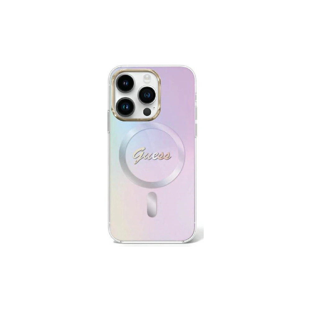 Hurtownia GSM - Etui Guess GUHMP15LHITSU Apple iPhone 15 Pro hardcase IML Iridescent MagSafe fialový/purple - GUE2936 - {ean13} - Hurt
