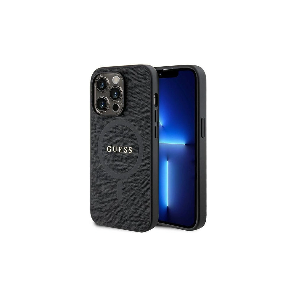 Hurtownia GSM - Etui Guess GUHMP15LPSAHMCK Apple iPhone 15 Pro hardcase Saffiano MagSafe czarny/black - GUE2938 - {ean13} - Hurt