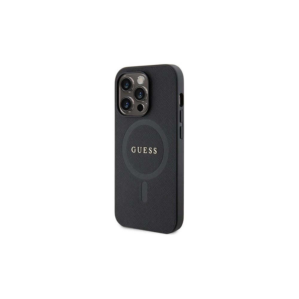 Wholesale Guess GUHMP15LPSAHMCK Apple iPhone 15 Pro hardcase Saffiano MagSafe black - GUE2938 - {ean13} - Hurt