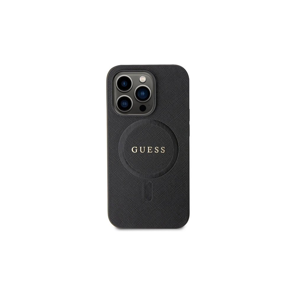 Hurtownia GSM - Case Guess GUHMP15LPSAHMCK Apple iPhone 15 Pro Hardcase Saffiano MagSafe schwarz/black - GUE2938 - {ean13} - Hurt