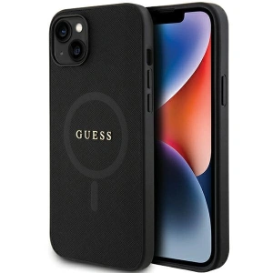 Etui Guess GUHMP15MPSAHMCK Apple iPhone 15 Plus / 14 Plus hardcase Saffiano MagSafe negru/black