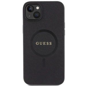Guess GUHMP15MPSAHMCK Apple iPhone 15 Plus / 14 Plus hardcase Saffiano MagSafe black